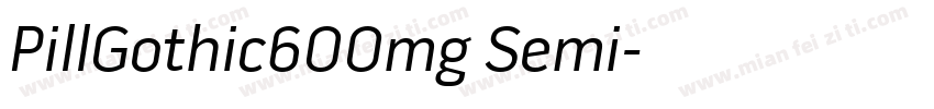 PillGothic600mg Semi字体转换